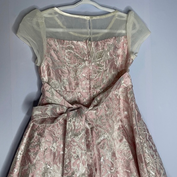PRINCESS Faith Light Pink Jacquard Dress - Picture 5 of 8